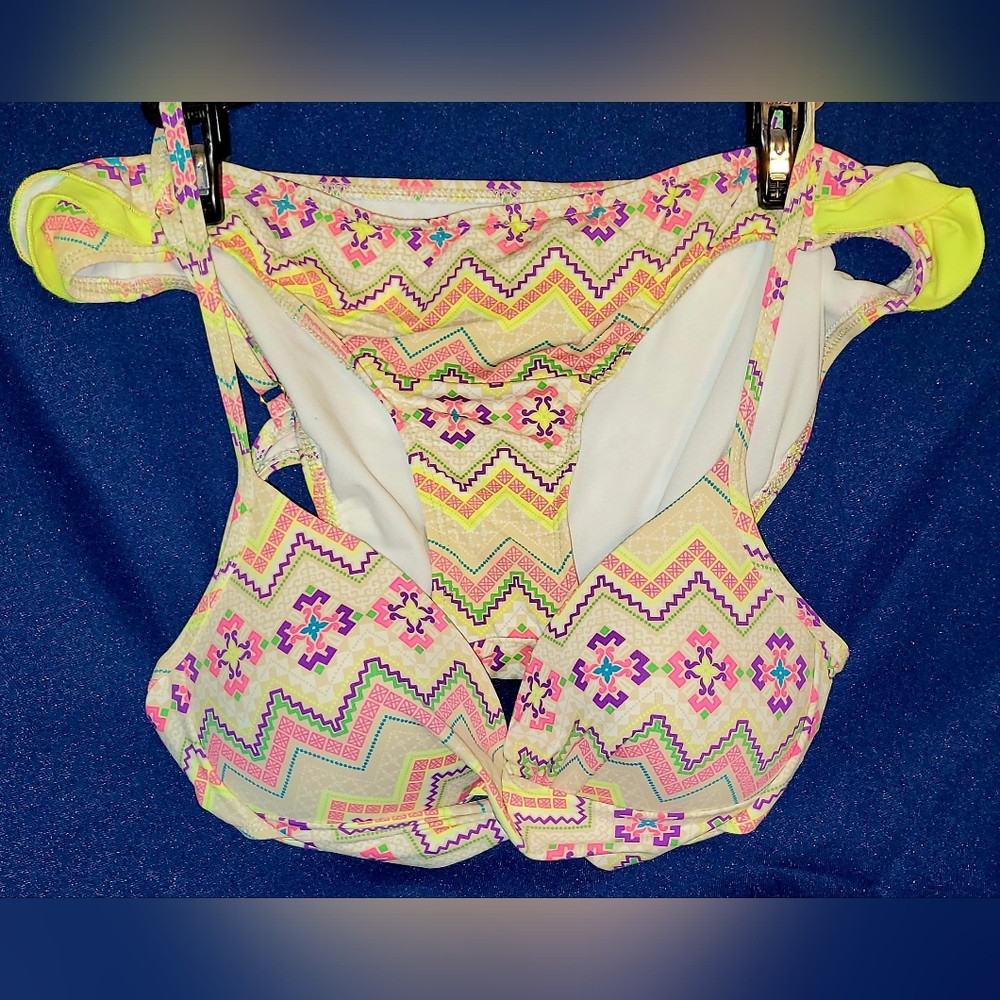 Gianni Bini Multicolor Patterned Bikini